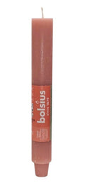Κοντολάμπαδο - Κερί Κηροπηγίου Roustik 230/30mm Bolsius - Misty Pink Κιβώτιο 9Τμχ