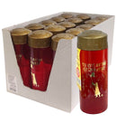 Ηλεκτρικό Πλαστικό Κερί "Το Βυζαντινό Εξωκκλήσι" με Διακόπτη (Α' Ποιότητας) - Κόκκινοι Κιβώτιο 15Τμχ