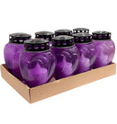 Μεγάλη Ηλεκτρική Πλαστική "Καρδιά" με Διακόπτη (Α' Ποιότητας) - Μωβ Κιβώτιο 8Τμχ