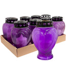 Μεγάλη Ηλεκτρική Πλαστική "Καρδιά" με Διακόπτη (Α' Ποιότητας) - Μωβ Κιβώτιο 8Τμχ