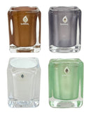 Κηροπήγιο Γυάλινο Bolsius Rectangular 76/55mm Κιβώτιο 6τμχ