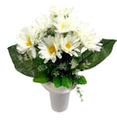 Βάζα για Μνήμα Μαργαρίτα 13 Κλαδιά (ΤΗΙΜ35019) - Λευκό