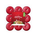 Αρωματικό Ρεσώ 4ωρών Bolsius XMAS 18άδα - Merry Christmas Red Κιβώτιο 8τμχ