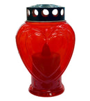 Μεγάλη Ηλεκτρική Πλαστική "Καρδιά" με Διακόπτη (Α' Ποιότητας) - Κόκκινο