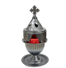 Καντήλι Μεταλλικό "Σταυρός"- Μαύρο