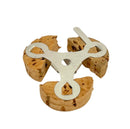 Κασετίνα Καντηλήθρα A' Τρίγωνη Με Φυσικό Φελλό Ημικύκλιο 10Τμχ - (1004)