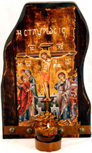 Ξύλινο  Καντήλι 38x25cm (κωδ. Ν10)