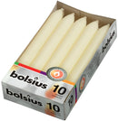 Κεριά Κηροπηγίου (Σπαρματσέτα) 170/20mm Bolsius 10άδα - Ιβουάρ