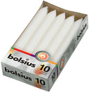 Κεριά Κηροπηγίου (Σπαρματσέτα) 170/20mm Bolsius 10άδα - Λευκό