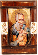 Ξύλινη Εικόνα με Μέταλλο 30x20cm (κωδ.Π11  )