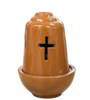 Καντήλι Κεραμικό "Καμπάνα" - Καφέ