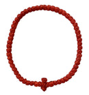 Kομποσκοίνι Kερωμένο - Κόκκινο με Κόκκινη Χάντρα (THIM082)