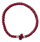 Kομποσκοίνι Kερωμένο - Μπορντό σε Διάφορες Χάντρες (THIM085)