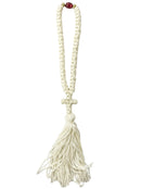 Kομποσκοίνι Προσευχής 50άρι - Λευκό με Κόκκινη Χάντρα (THIM144)