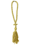 Kομποσκοίνι Προσευχής 50άρι - Κίτρινο με Χρυσή Χάντρα (THIM148)