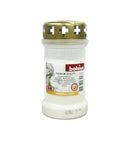 Κερί Διαρκείας Bolsius 3 Hμερών με Καπάκι - Λευκό (Κιβώτιο 24τμχ)