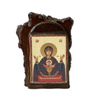 Φλούδα με Απεικόνιση Της Παναγίας Διακοσμημένη Μεσαία - (ΤΗΙΜ3211)