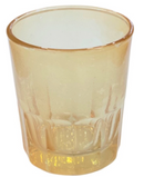 Καντηλόκουπα γυάλινη Μικρή - Μελί (THIM1153-HONEY)