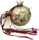 Διακοσμητικό Χριστουγεννιάτικο Χειροποίητο Ρόδι 10/10cm - (ΤΗΙΜ37)