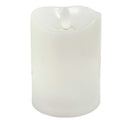 Ηλεκτρικό Κερί Κορμός Ø 75mm SUBITO Σταθερή Φλόγα 100mm - Λευκό (Α' Ποιότητας)