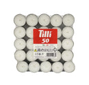 Ρεσώ 50άδα Tilli Candles (Α' ποιότητας) 4 Ωρών - Λευκό