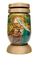 Γυάλινο Καντήλι "Βolsius"- Χρυσή Παναγία