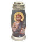 Γυάλινο Καντήλι "Bolsius"- Χριστός Ευλογών