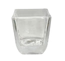 Κηροπήγιο γυάλινο Bolsius για Ρεσώ 65/58mm - "Square Votive"