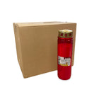 Κερί Διαρκείας Bolsius 6 Hμερών με Καπάκι - Κόκκινο (Κιβώτιο 12τμχ)