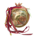 Διακοσμητικό Χριστουγεννιάτικο Χειροποίητο Ρόδι 10/10cm - (ΤΗΙΜ52)