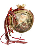 Διακοσμητικό Χριστουγεννιάτικο Χειροποίητο Ρόδι 10/10cm - (ΤΗΙΜ54)