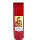 Κερί Διαρκείας 60Τ Ιταλικής Παραφίνης Ά Ποιότητας 6 Hμερών - Κόκκινο (Κιβώτιο 24τμχ)