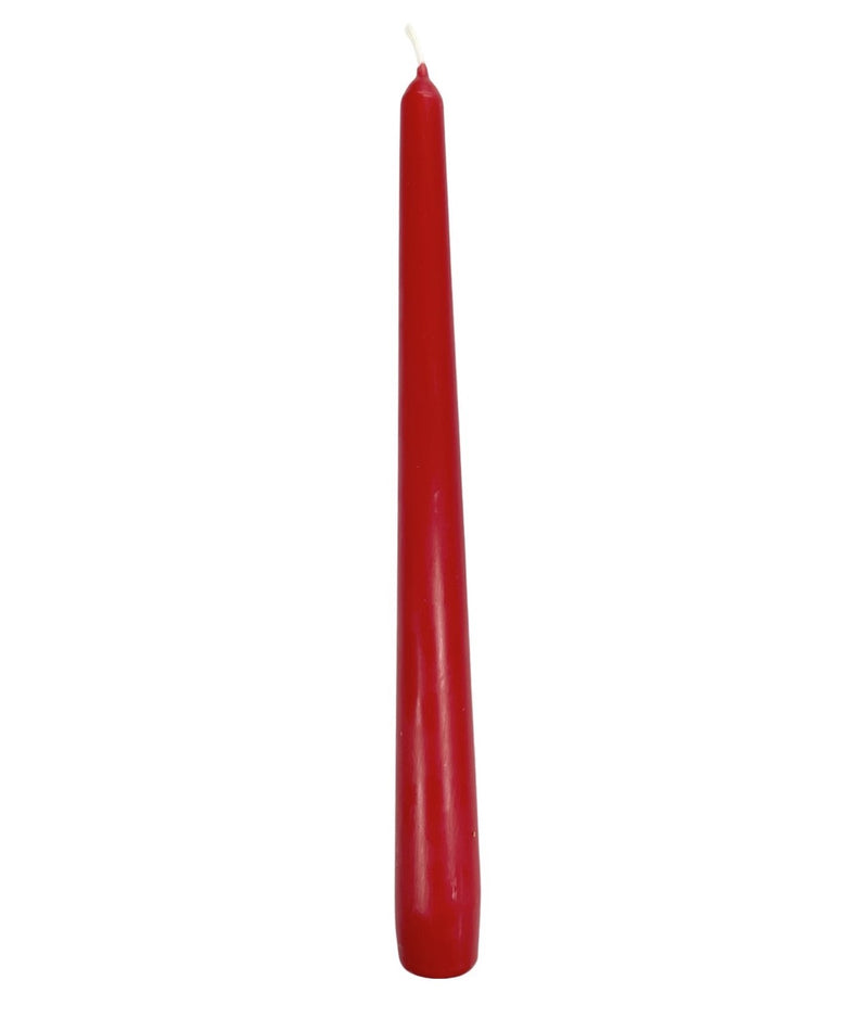 Κεριά Κωνικά Κηροπηγίου (Σπαρματσέτα) 245/24mm Bolsius - Κόκκινο
