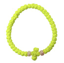 Kομποσκοίνι Κερωμένο - Λάιμ σε Διάφορες Χάντρες (ΤΗΙΜ027)