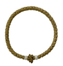 Kομποσκοίνι Kερωμένο - Καφέ με Λευκή Χάντρα (ΤΗΙΜ053)