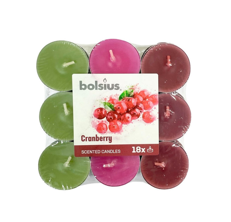 Αρωματικό Ρεσώ 3,5 Ωρών Bolsius 18άδα - Cranberry