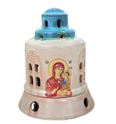 Καντήλι Κεραμικό "Εκκλησία" Υαλόμενο - Δίχρωμο