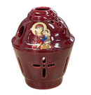 Καντήλι Κεραμικό "Αποστολικό" Υαλόμενο - Μπορντώ