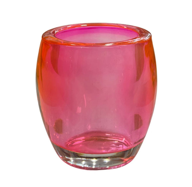 Κηροπήγιο Γυάλινο Bolsius για Ρεσώ 87/71mm - "Tealight Pink"