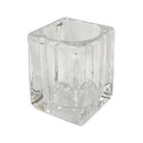 Κηροπήγιο Γυάλινο Τετράγωνο Bolsius για Ρεσώ 65/58mm - "Square"