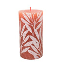 Κερί Κορμός Ρουστίκ Bolsius 130/68mm Silhouette - Rusty Pink and Sage