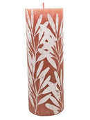 Κερί Κορμός Ρουστίκ Bolsius 190/68mm Silhouette - Rusty Pink and Sage