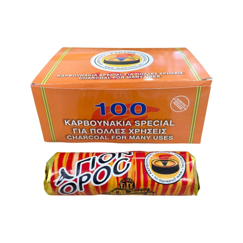 Καρβουνάκι Θυμιάματος "Άγιον Όρος" 40mm - Πακέτο