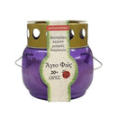 Κερί Διαρκείας (Μεταφορά Αγίου Φωτός) 20+ Ωρών - Μωβ