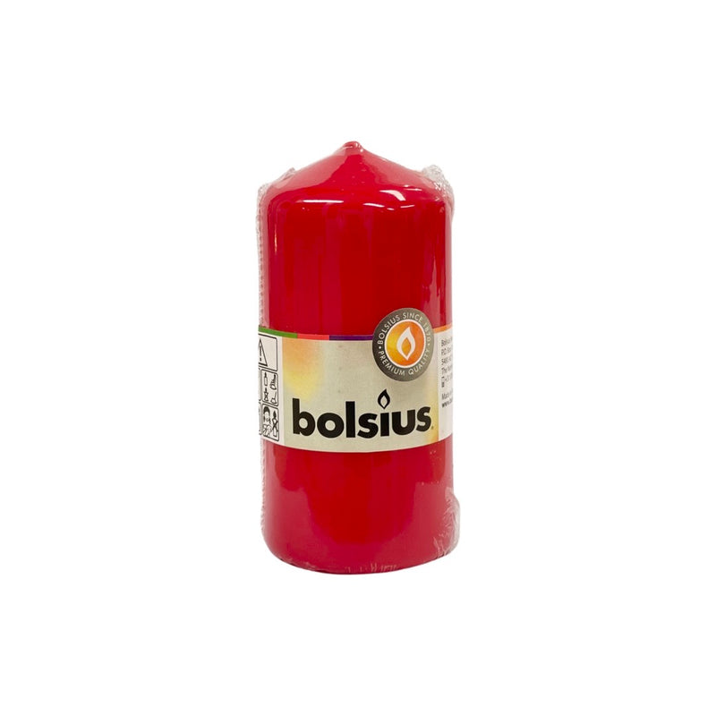 Κερί Κορμός Bolsius 120/58mm - Κόκκινο