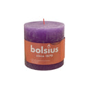Κερί Κορμός Ρουστίκ Bolsius 100/100mm-Vibrant Violet