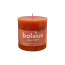 Κερί Κορμός Ρουστίκ Bolsius 100/100mm-Earthy Orange
