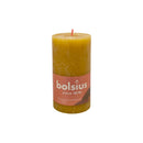 Κερί Κορμός Ρουστίκ Bolsius 130/68mm-Honeycomp Yellow
