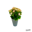 Τεχνητό Φυτό Ibergarden Διαστάσεων 11x11x22cm σε Γκρι Γλαστράκι - Ροζ (55287)