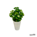 Τεχνητό Φυτό Ibergarden Διαστάσεων 11x11x22cm σε Λευκό Γλαστράκι - Λευκό (55288)